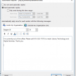 How to Set an Out of Office Reply