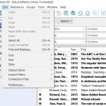 Working with EndNote