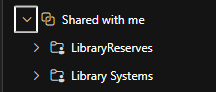 Expand the Shared with me group to see all of the Shared Exchange Mailboxes you have added.
